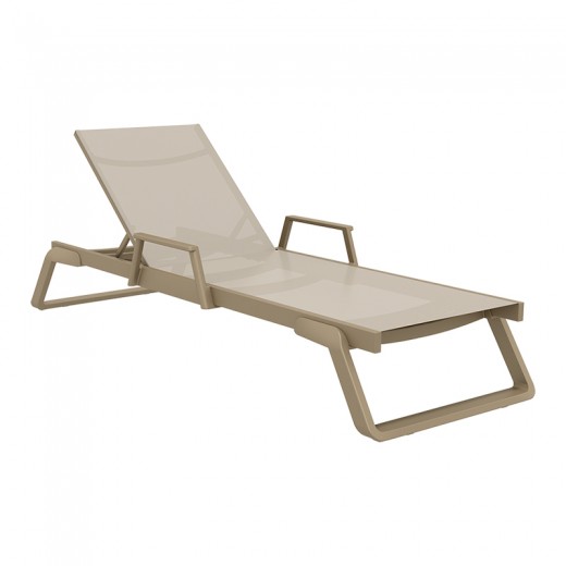 TROPIC ΞΑΠΛΩΣΤΡΑ ΜΕ ΜΠΡΑΤΣΑ TAUPE/TAUPE ΠΟΛ/ΝΙΟΥ