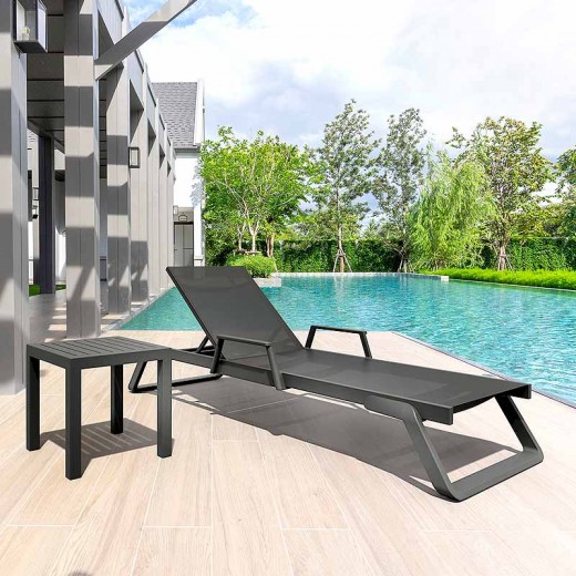 TROPIC ΞΑΠΛΩΣΤΡΑ ΜΕ ΜΠΡΑΤΣΑ DARK GREY/BLACK ΠΟΛ/ΝΙΟΥ