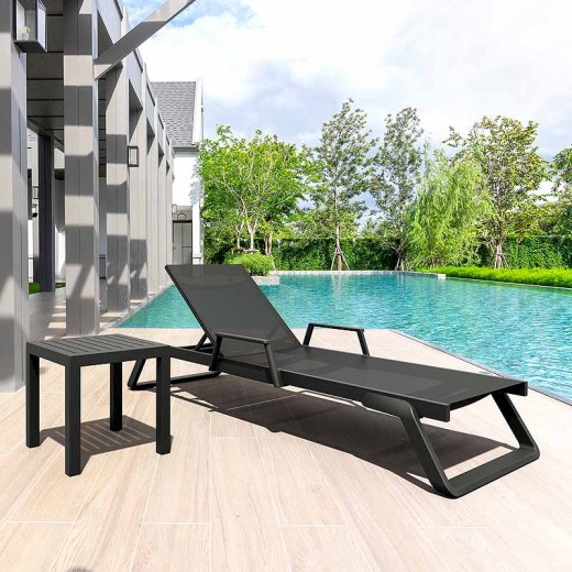TROPIC ΞΑΠΛΩΣΤΡΑ ΜΕ ΜΠΡΑΤΣΑ BLACK/BLACK ΠΟΛ/ΝΙΟΥ