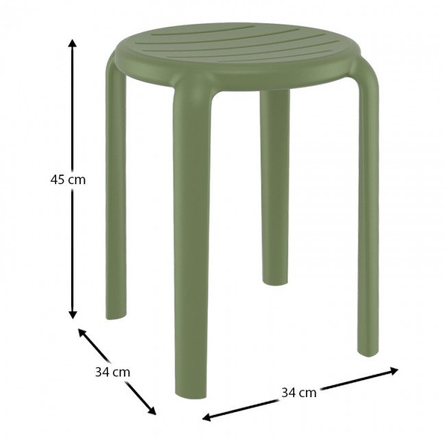 TOM 45εκ. ΣΚΑΜΠΟ OLIVE GREEN ΠΟΛ/ΝΙΟΥ