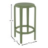 TOM 65εκ. ΣΚΑΜΠΟ OLIVE GREEN ΠΟΛ/ΝΙΟΥ