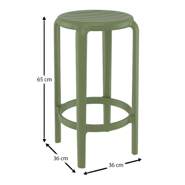 TOM 65εκ. ΣΚΑΜΠΟ OLIVE GREEN ΠΟΛ/ΝΙΟΥ