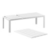 ATLANTIC WHITE 100X140/210Χ76εκ. ΕΠΕΚΤ.ΤΡΑΠΕΖΙ ΠΟΛ/ΝΙΟΥ