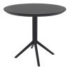 SKY BLACK Φ105X74εκ. ΤΡΑΠΕΖΙ ΠΟΛ/ΝΙΟΥ