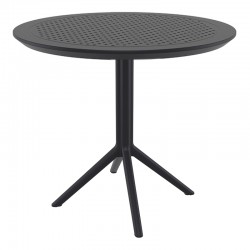 SKY BLACK Φ105X74εκ. ΤΡΑΠΕΖΙ ΠΟΛ/ΝΙΟΥ