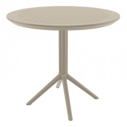 SKY TAUPE Φ105X74εκ. ΤΡΑΠΕΖΙ ΠΟΛ/ΝΙΟΥ