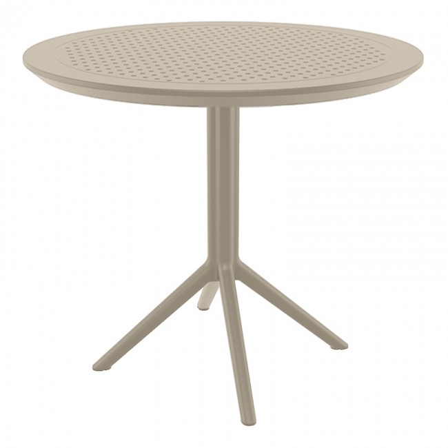 SKY TAUPE Φ105X74εκ. ΤΡΑΠΕΖΙ ΠΟΛ/ΝΙΟΥ