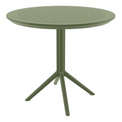 SKY OLIVE GREEN Φ105X74εκ. ΤΡΑΠΕΖΙ ΠΟΛ/ΝΙΟΥ