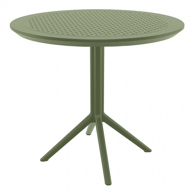 SKY OLIVE GREEN Φ105X74εκ. ΤΡΑΠΕΖΙ ΠΟΛ/ΝΙΟΥ