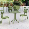 SKY OLIVE GREEN Φ105X74εκ. ΤΡΑΠΕΖΙ ΠΟΛ/ΝΙΟΥ