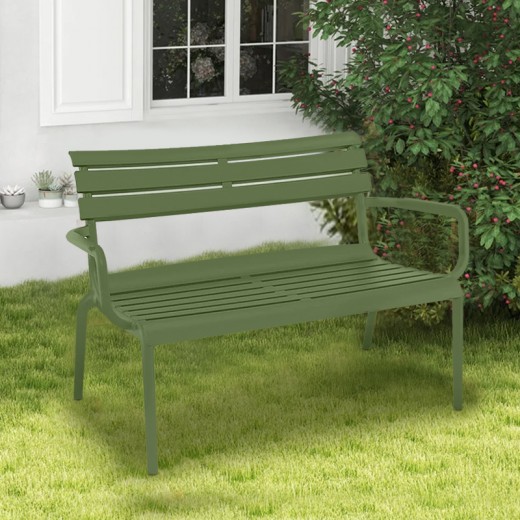 PARIS ΚΑΝΑΠΕΣ OLIVE GREEN 116X70X75εκ. ΠΟΛ/ΝΙΟΥ