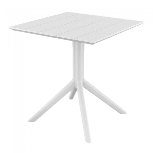 PARIS WHITE 70X70X74εκ. ΤΡΑΠΕΖΙ ΠΟΛ/ΝΙΟΥ
