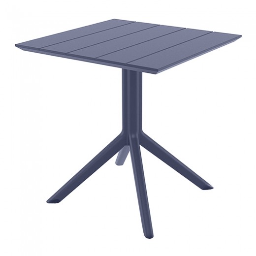 PARIS DARK GREY 70X70X74εκ. ΤΡΑΠΕΖΙ ΠΟΛ/ΝΙΟΥ