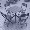 PARIS DARK GREY 70X70X74εκ. ΤΡΑΠΕΖΙ ΠΟΛ/ΝΙΟΥ