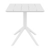 PARIS WHITE 80X80X74εκ. ΤΡΑΠΕΖΙ ΠΟΛ/ΝΙΟΥ