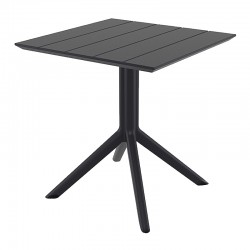PARIS BLACK 80X80X74εκ. ΤΡΑΠΕΖΙ ΠΟΛ/ΝΙΟΥ