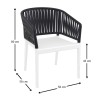 PORTOFINO WHITE/BLACK ΠΟΛΥΘΡΟΝΑ ΠΟΛ/ΝΙΟΥ