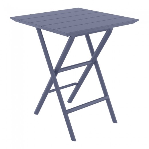 HELEN DARK GREY 60Χ60X74εκ. ΤΡΑΠΕΖΙ ΠΤΥΣ/ΝΟ ΠΟΛ/ΝΙΟΥ