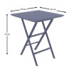HELEN DARK GREY 60Χ60X74εκ. ΤΡΑΠΕΖΙ ΠΤΥΣ/ΝΟ ΠΟΛ/ΝΙΟΥ