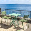 HELEN OPALINE GREEN 60Χ60X74εκ. ΤΡΑΠΕΖΙ ΠΤΥΣ/ΝΟ ΠΟΛ/ΝΙΟΥ