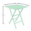 HELEN OPALINE GREEN 60Χ60X74εκ. ΤΡΑΠΕΖΙ ΠΤΥΣ/ΝΟ ΠΟΛ/ΝΙΟΥ