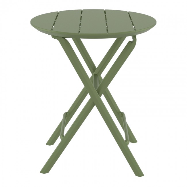 HELEN OLIVE GREEN Φ60X74εκ. ΤΡΑΠΕΖΙ ΠΤΥΣ/ΝΟ ΠΟΛ/ΝΙΟΥ