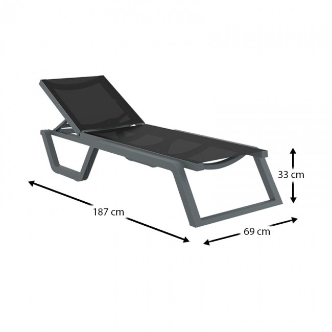 RIO ΞΑΠΛΩΣΤΡΑ DARK GREY/BLACK ΠΟΛ/ΝΙΟΥ