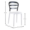 BIBI WHITE/BLACK TRANSP.ΚΑΡΕΚΛΑ
