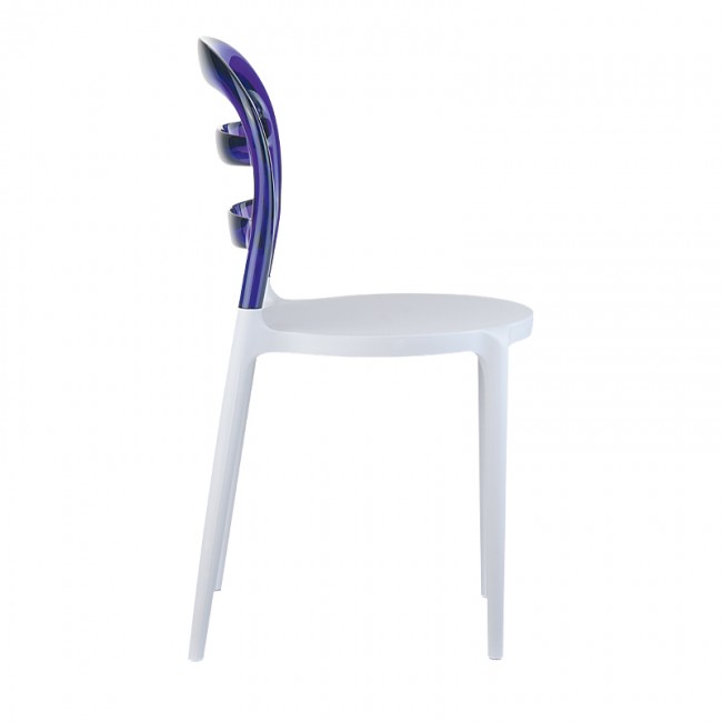 BIBI WHITE/VIOLET TRANSP.ΚΑΡΕΚΛΑ