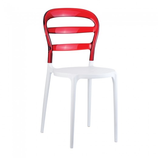 BIBI WHITE/RED TRANSP.ΚΑΡΕΚΛΑ