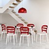BIBI WHITE/RED TRANSP.ΚΑΡΕΚΛΑ