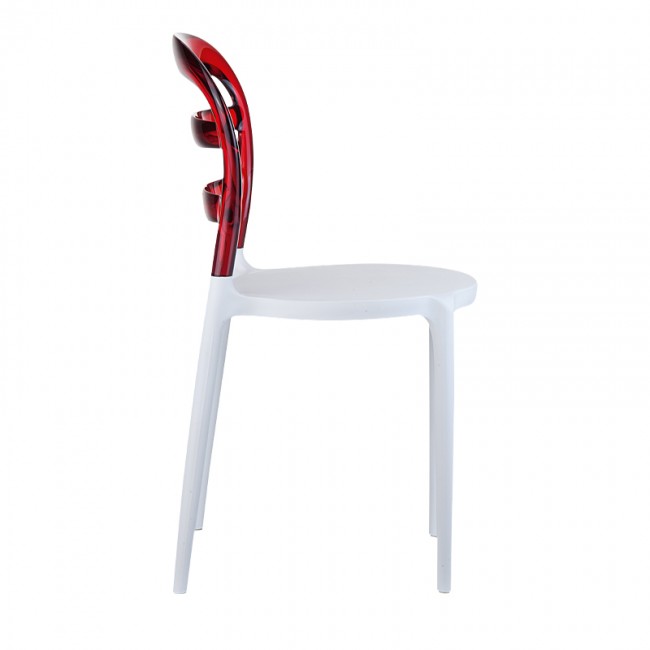 BIBI WHITE/RED TRANSP.ΚΑΡΕΚΛΑ