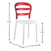 BIBI WHITE/RED TRANSP.ΚΑΡΕΚΛΑ