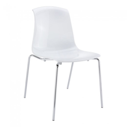 ALLEGRA GLOSSY WHITE ΚΑΡΕΚΛΑ