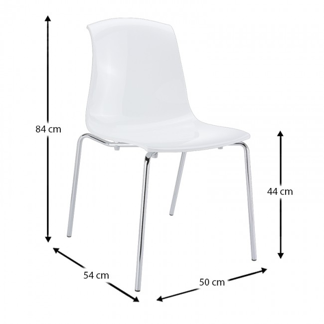 ALLEGRA GLOSSY WHITE ΚΑΡΕΚΛΑ