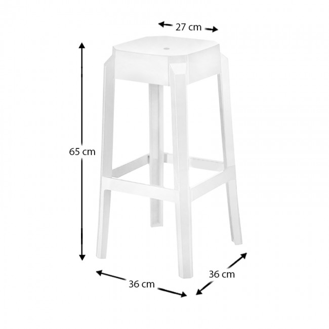 FOX GLOSSY WHITE 65εκ.(Σ2)ΣΚΑΜΠΟ
