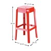 FOX GLOSSY RED 65εκ.(Σ2)ΣΚΑΜΠΟ