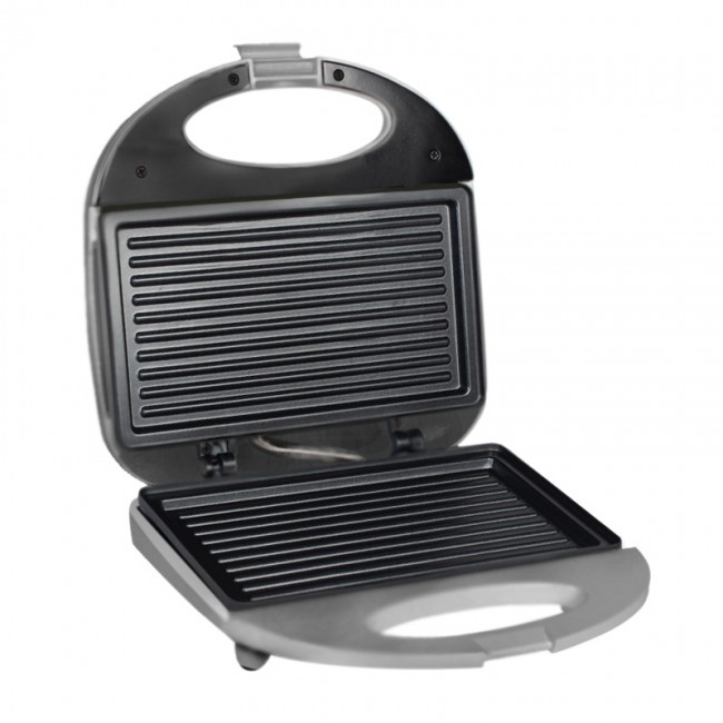Τοστιέρα αντικολλητική 750W χρώμα γκρι 22x22x6εκ. Τοστιέρα αντικολλητική 750W χρώμα γκρι 22x22x6εκ.