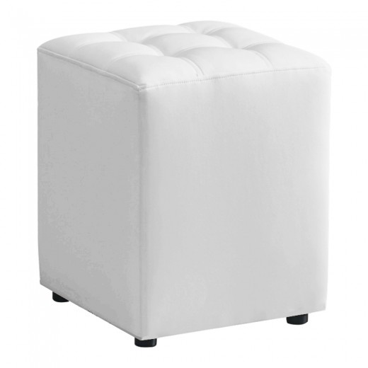 CUBE WHITE PU ΣΚΑΜΠΟ