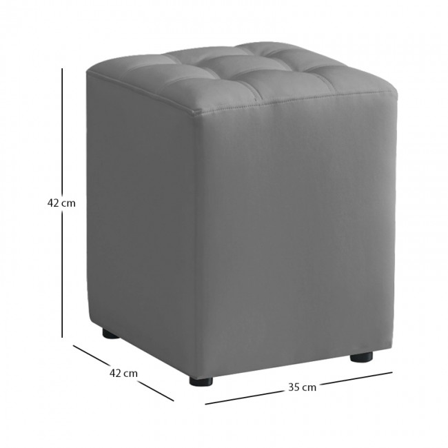 CUBE GREY PU ΣΚΑΜΠΟ