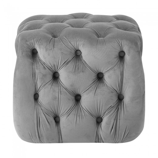 ASTRA ΣΚΑΜΠΟ GREY VELVET ΥΦΑΣΜΑ 45X45Χ45εκ.