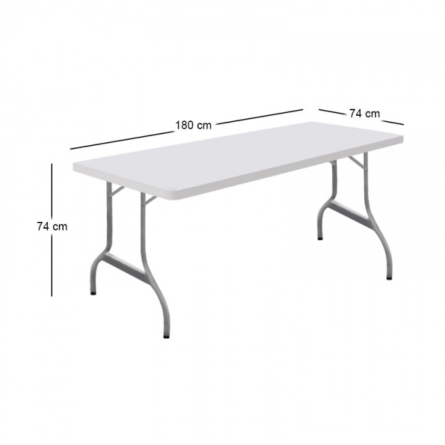 CATERING 180Χ74Χ74εκ.HDPE ΤΡΑΠΕΖΙ