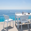 Καρέκλα κήπου πολυπροπυλενίου 55x61x81εκ. χρώμα λευκό DAYTONA SIESTA