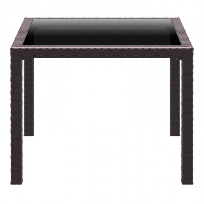 BALI BROWN 94Χ94Χ75εκ. ΤΡΑΠΕΖΙ ΜΕ ΤΖΑΜΙ ΠΟΛ/ΝΙΟΥ