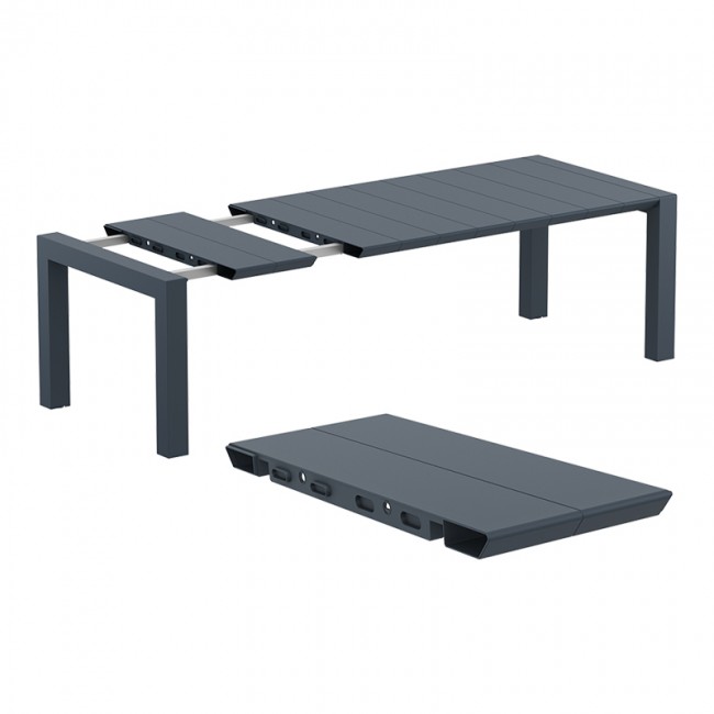 ΒΕΓΚΑΣ RATTAN DARK GREY 100X180/220εκ. ΕΠΕΚΤ.ΤΡΑΠΕΖΙ - 53.0234