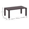 ΒΕΓΚΑΣ BROWN 100X180/220εκ. ΕΠΕΚΤ.ΤΡΑΠΕΖΙ - 53.0235