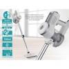 Ηλεκτρική σκούπα 2 σε 1 BRN-0133 Bruno 600W χρώμα λευκό - ασημί