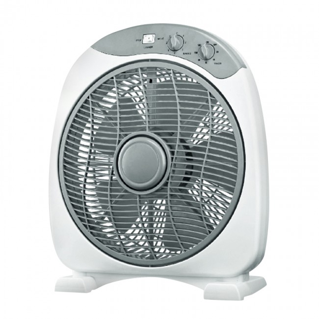 Ανεμιστήρας δαπέδου Box Fan FANFPG60 - 30εκ. 40W χρώμα λευκό - γκρι