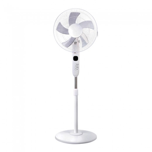 Ανεμιστήρας με ορθοστάτη FANSFPW10R (18") 45εκ. με τηλεχειριστήριο 55W χρώμα λευκό
