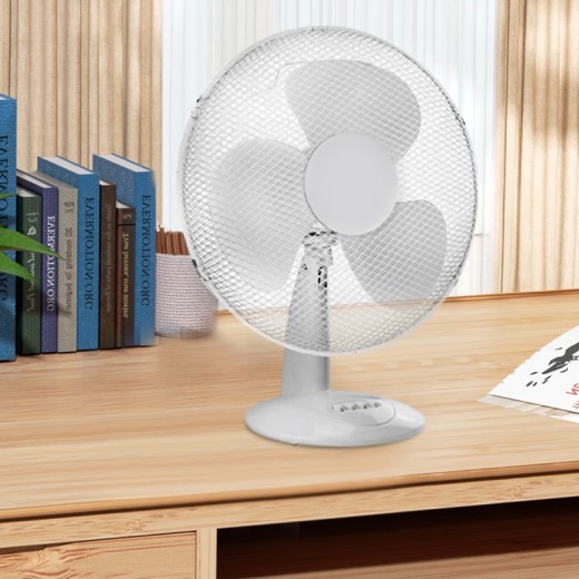 Ανεμιστήρας επιτραπέζιος FANTPWH20 (12") 30εκ. 35W χρώμα λευκό
